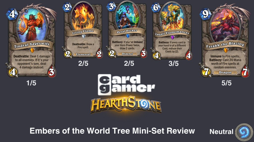 Hearthstone Embers of the World Tree Neutrals Rated