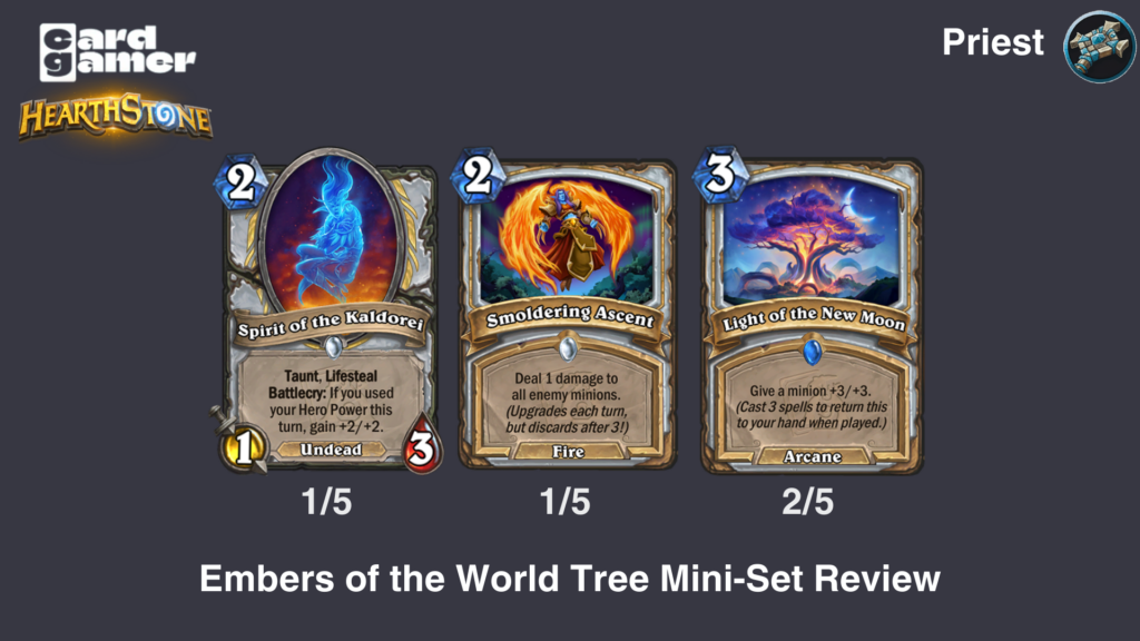 Hearthstone Embers of the World Tree Priest Cards Rated