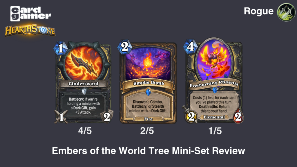 Hearthstone Embers of the World Tree Rogue Cards Rated