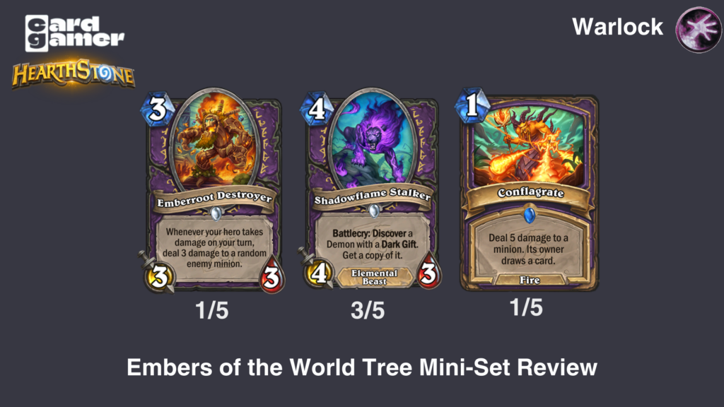 Hearthstone Embers of the World Tree Warlock Cards Rated