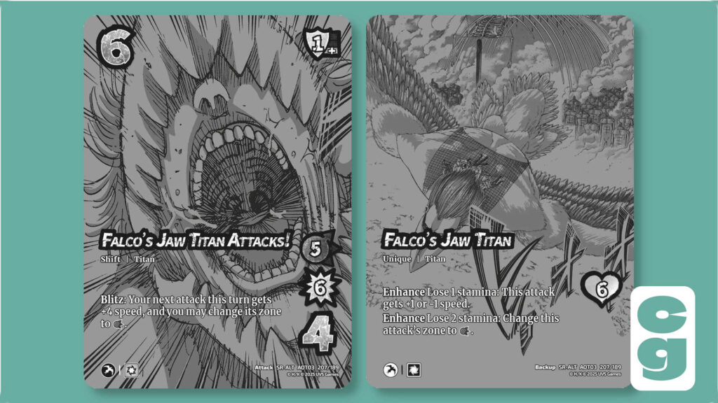 Card 207 from the Attack on Titan: Apocalypse UniVersus set