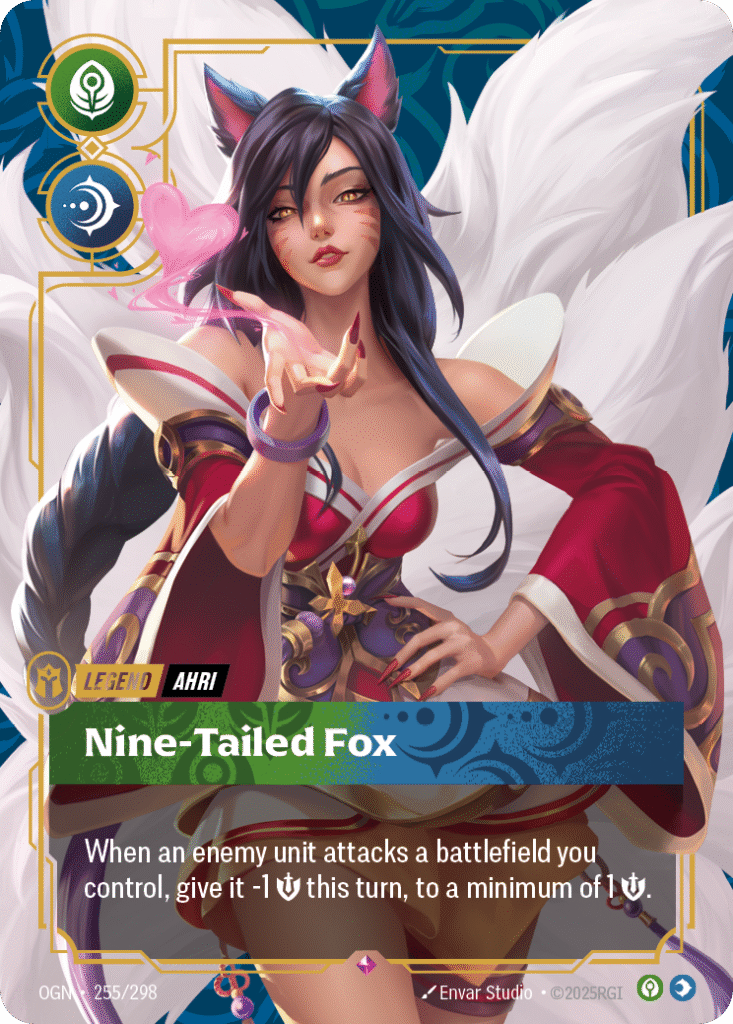 Ahri Nine-Tailed Fox Riftbound Card