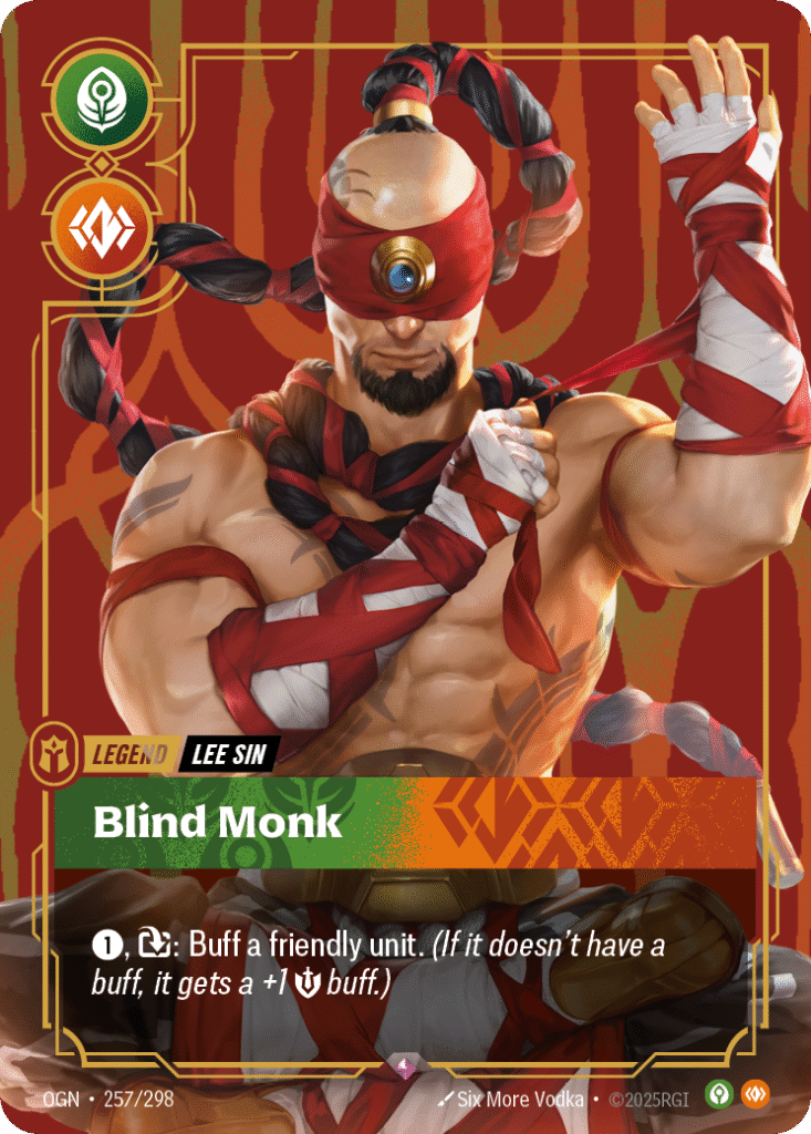 Lee Sin Blind Monk Riftbound Card