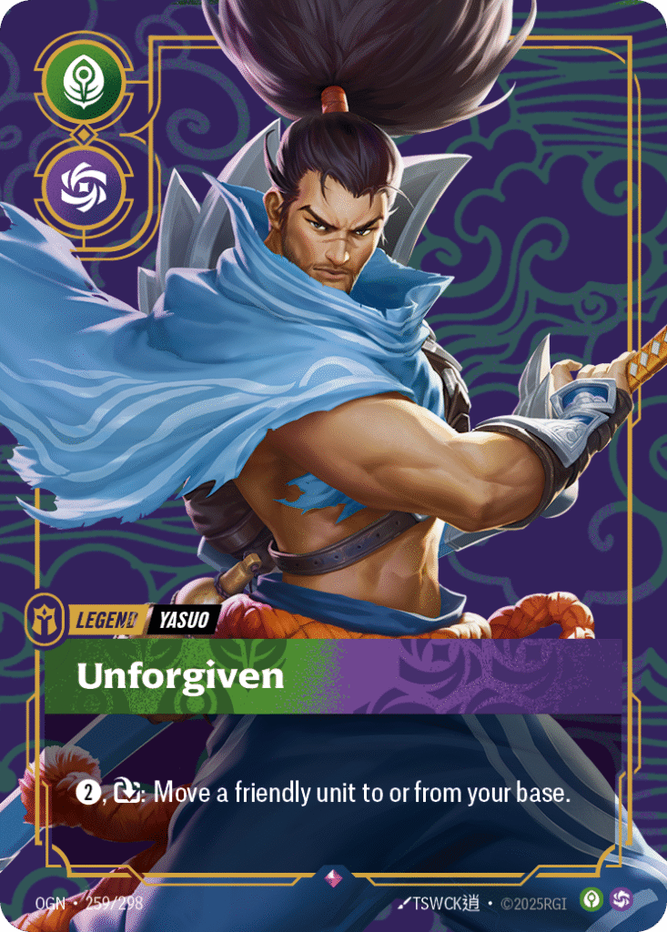 Yasuo Unforgiven Riftbound Card