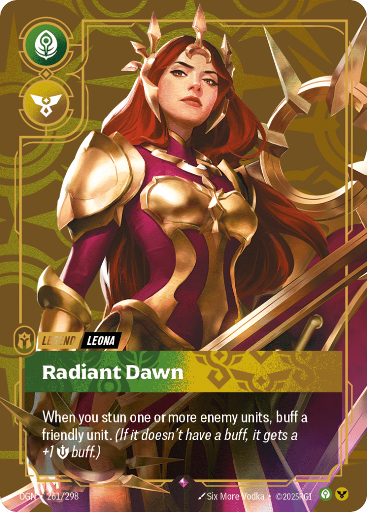 Leona Radiant Dawn Riftbound Card