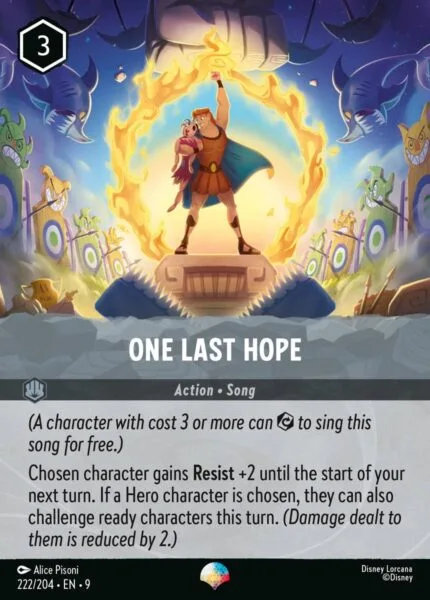 Disney Lorcana Fabled Card 222/204