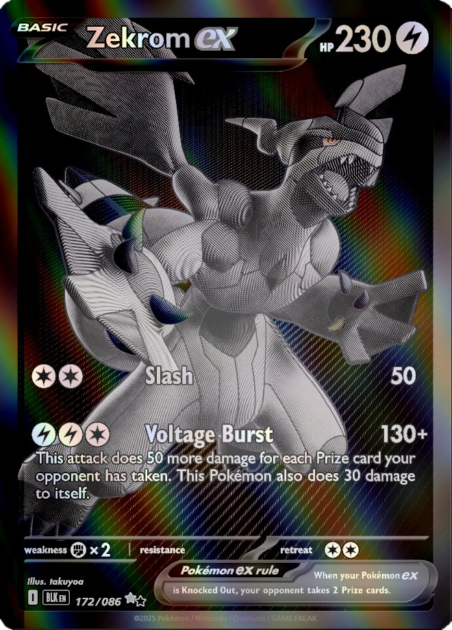 Pokémon card BLK 172