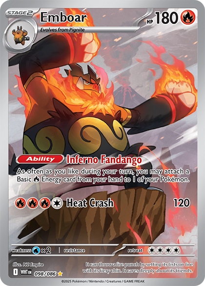Pokémon card WHT 098