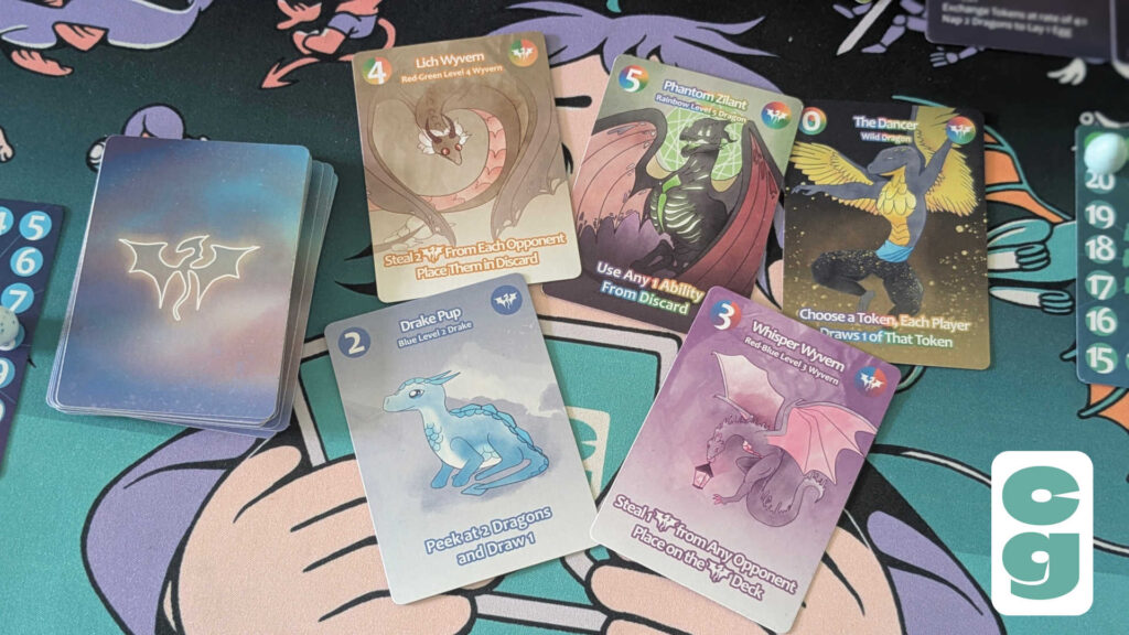 Dragon cards in Dragonlings