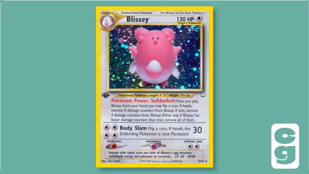 Blissey Yuka Morii card from Neo Revelation