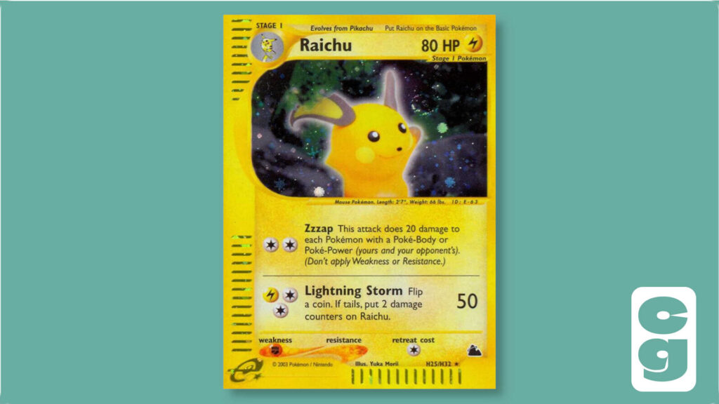 Yuka Morii Raichu Pokémon card
