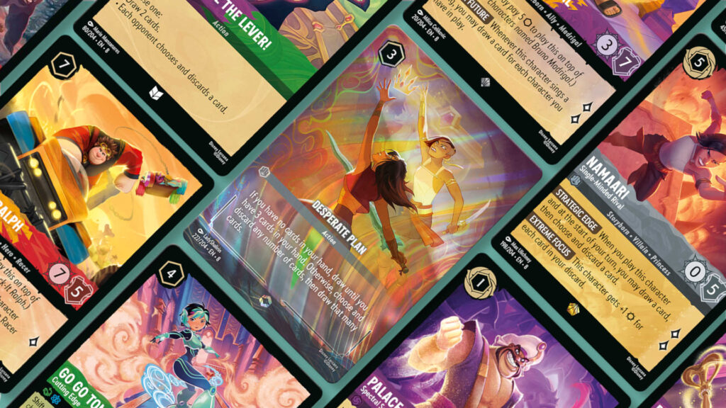Reign of Jafar Lorcana cards arranged in a grid