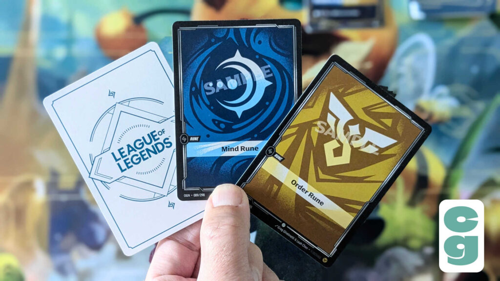 White backed Riftbound cards
