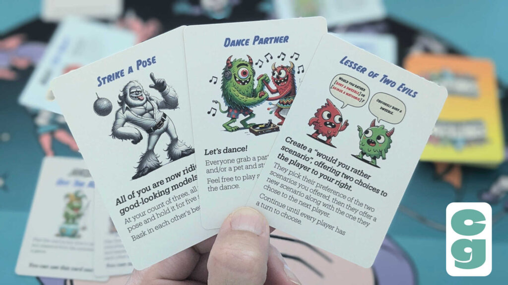 Creatures mini-game cards