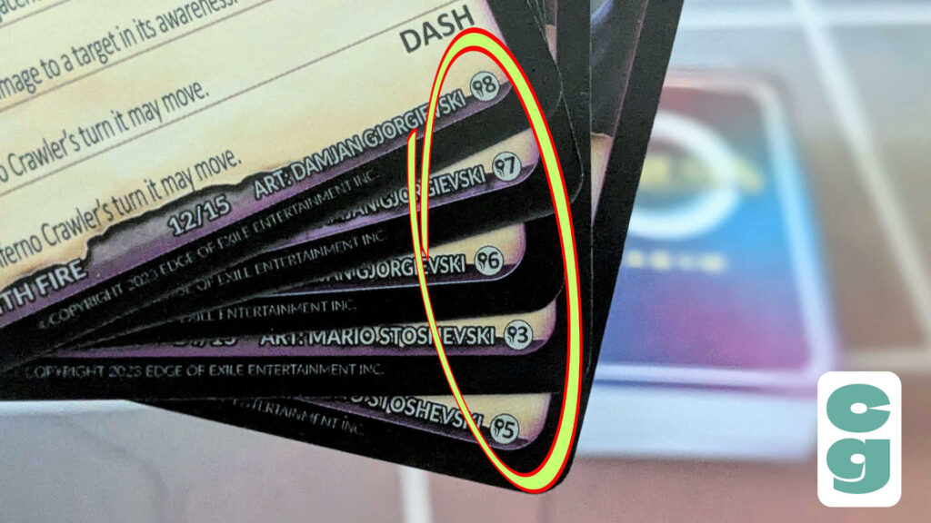 Genesis: Battle of Champions Chi on cards highlighted