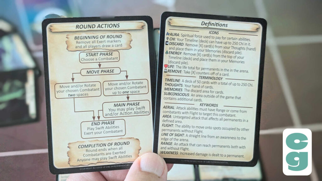 Genesis: Battle of Champions Player Aid Cards