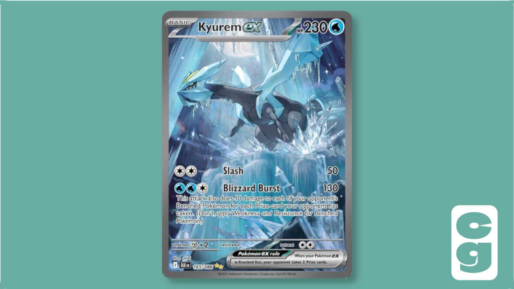 Kyurem ex Special Illustration Rare card from Pokémon set, Black Bolt