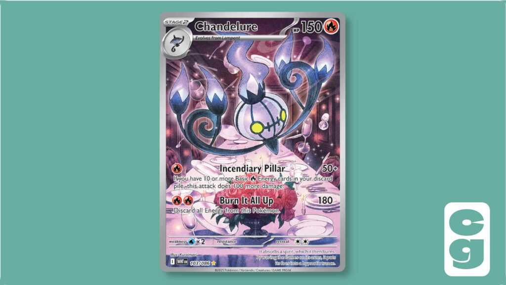 Chandelure Illustration Rare from Pokémon White Flare