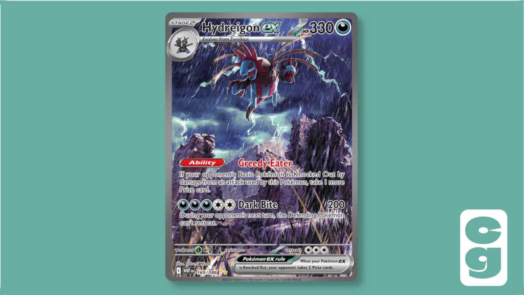 Hydreigon ex Special Illustration Rare card from Pokémon White Flare