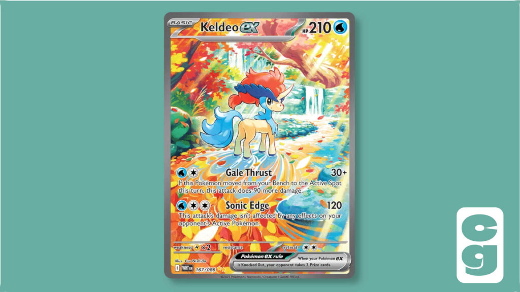 Keldeo ex Special Illustration Rare card from Pokémon White Flare