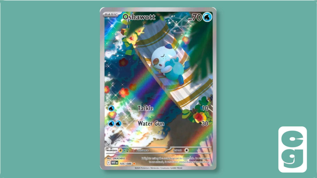 Oshawott Illustration Rare from Pokémon White Flare