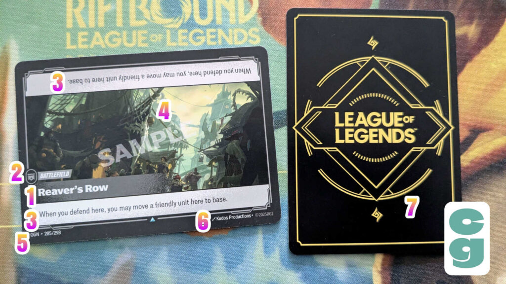 Riftbound Battlefield Card Anatomy