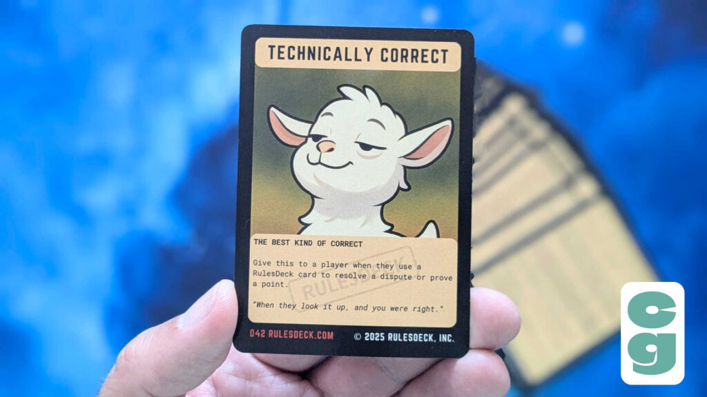 The Bonus Card from the RulesDeck pack