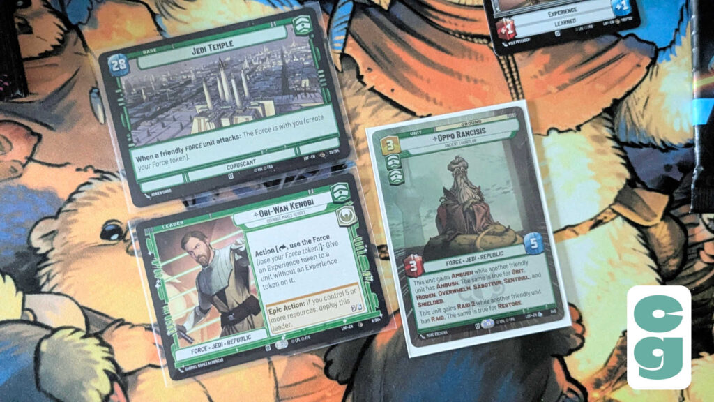 Three Force cards working in synergy in Stat Wars Unlimited