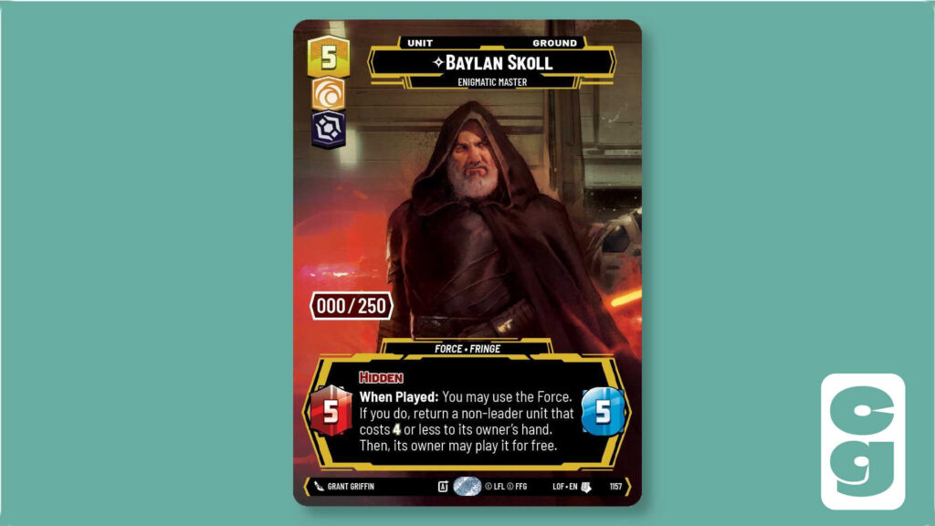 Baylan Skoll Serialized from Legends of the Force