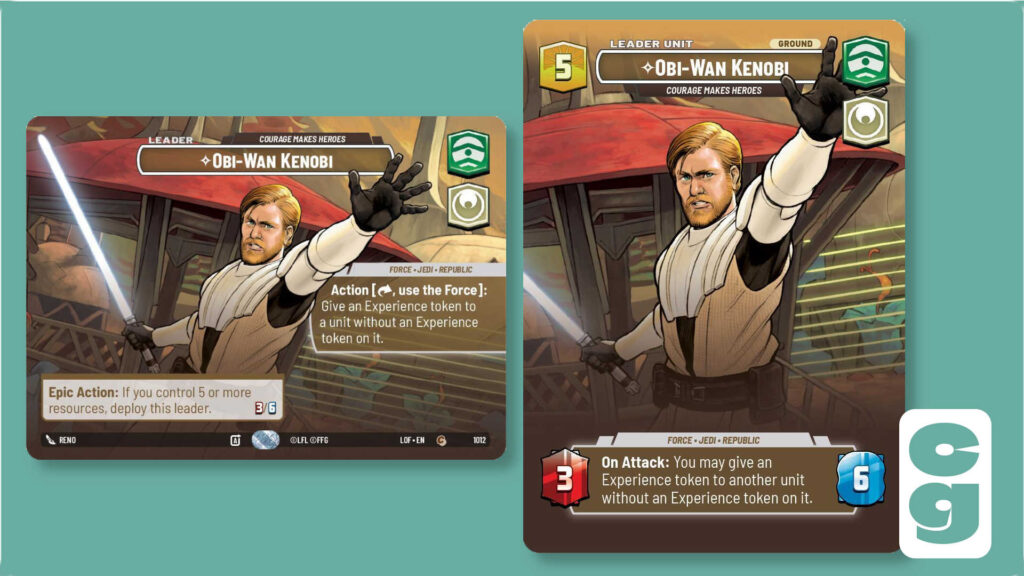 Obi Wan Kenobi Showcase card from Legends of the FOrce