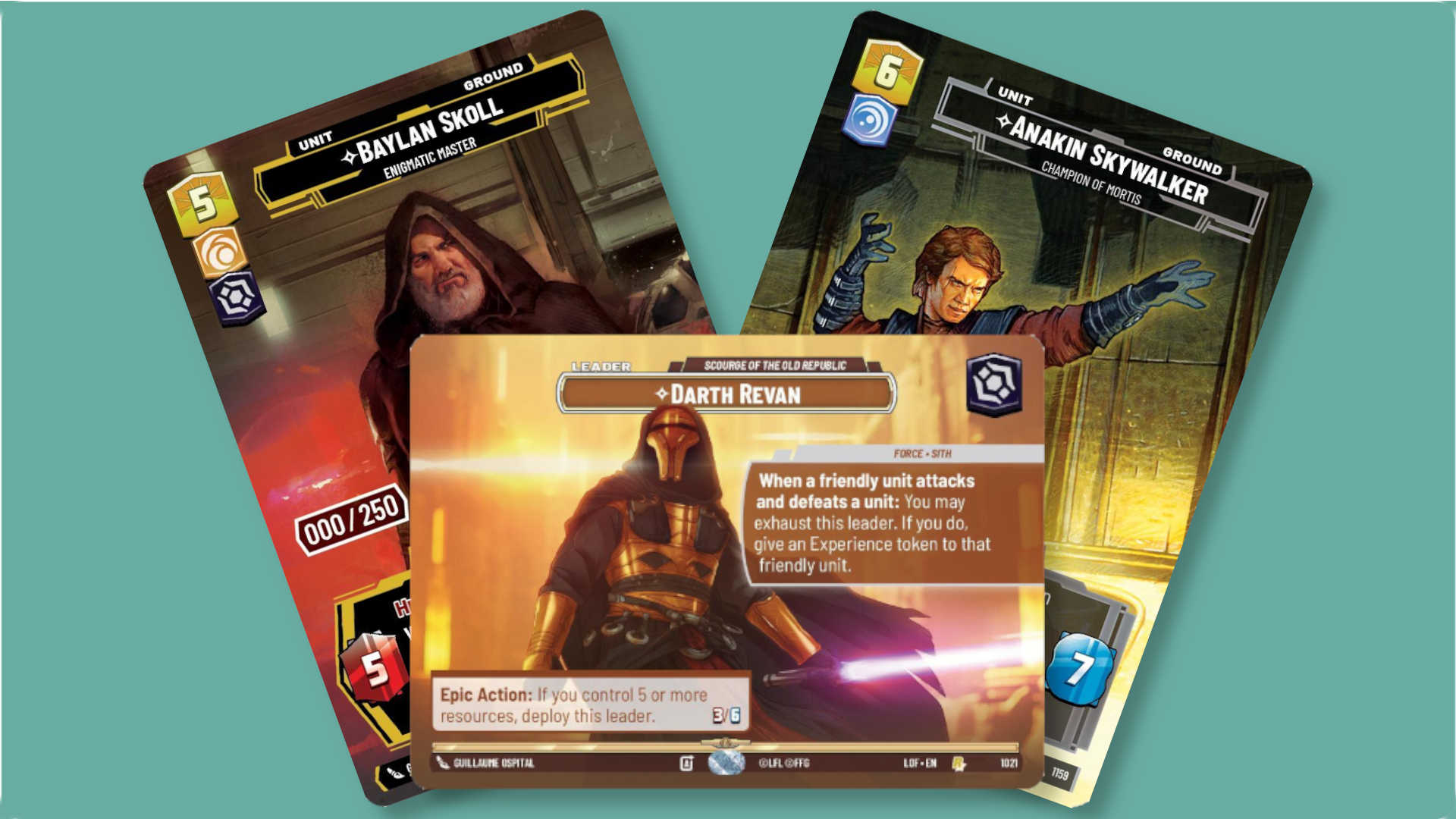 Most Valuable Legends of the Force cards