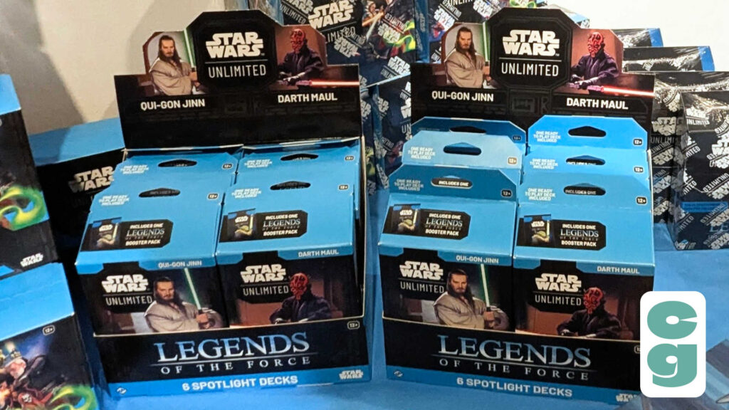 Spotlight Decks from Legends of the Force, a Star Wars Unlimited set