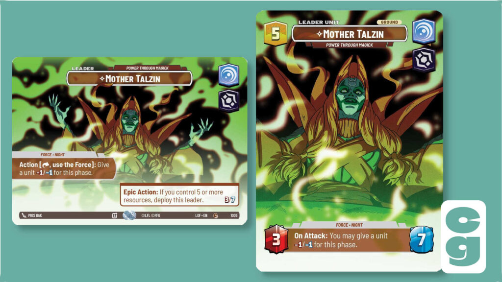 Mother Talzin Showcase card from Legends of the Force