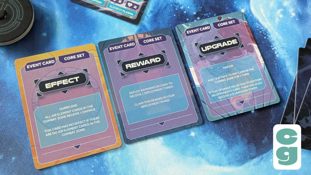 Ulandi Wars Event card types