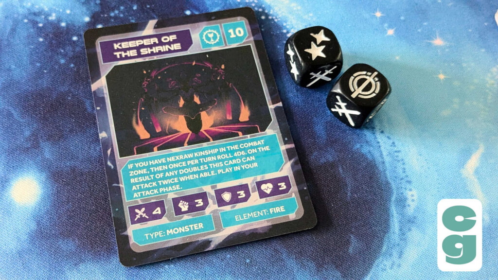 Ulandi Wars Monster card and Smash Dice