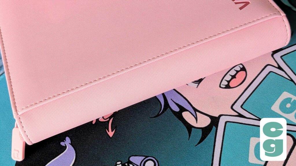 Vault X Exo-Tec Zip Binder 4 Pocket Pink - spine
