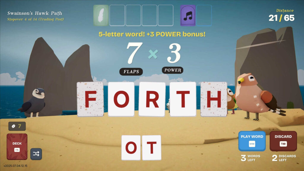 Making a word in Birdigo