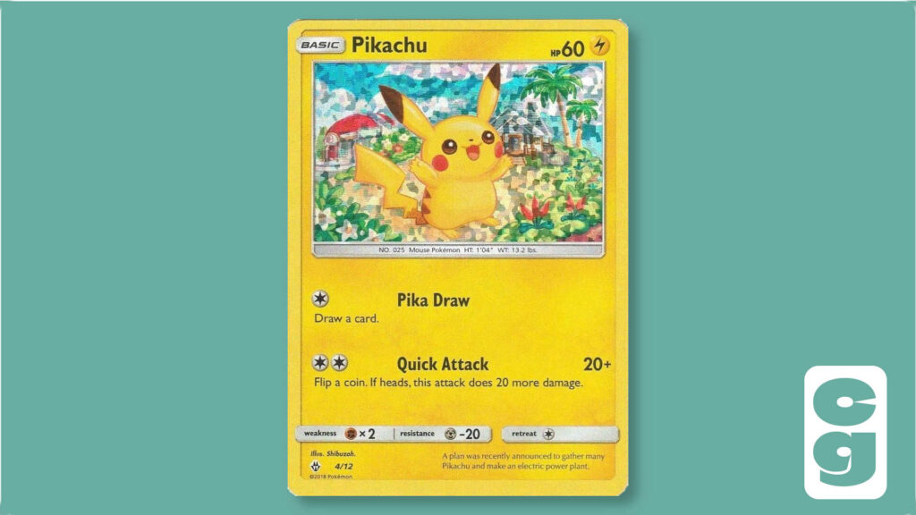 McDonald's Pikachu 2018 Promo Card