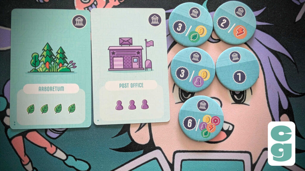 Point City Civic Buildings and Tokens