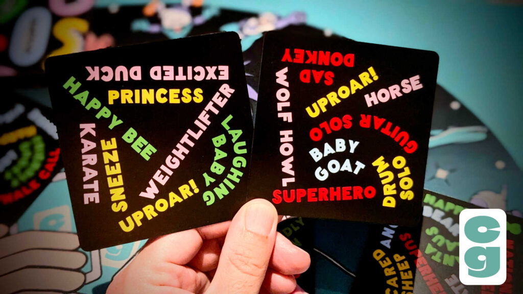 UpRoar! cards with the match being UpRoar!