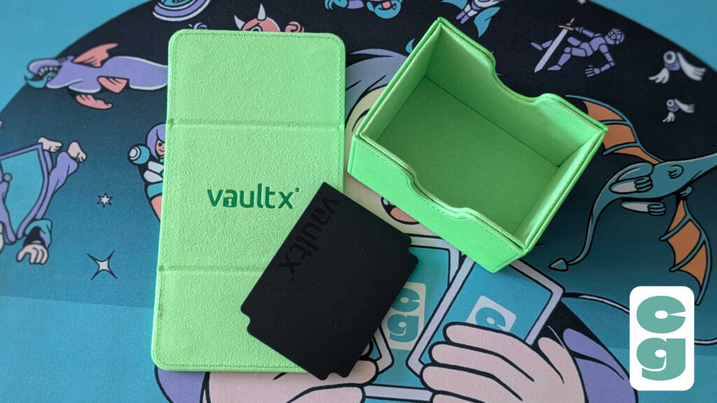 Vault X Neon Green deck box contents