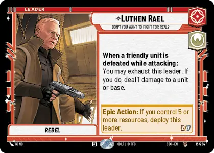 Star Wars Unlimited Secrets of Power Card 013a