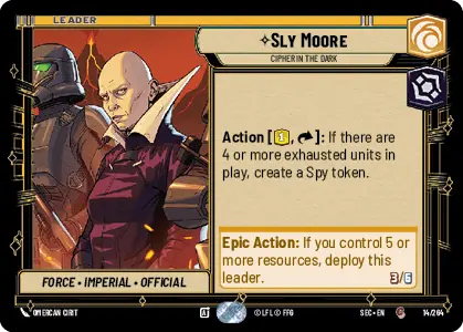 Star Wars Unlimited Secrets of Power Card 014a