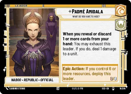 Star Wars Unlimited Secrets of Power Card 016a