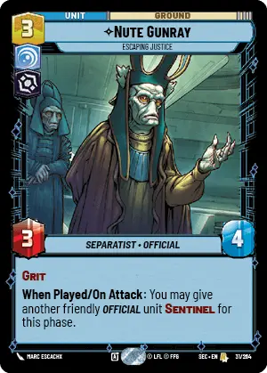 Star Wars Unlimited Secrets of Power Card 031
