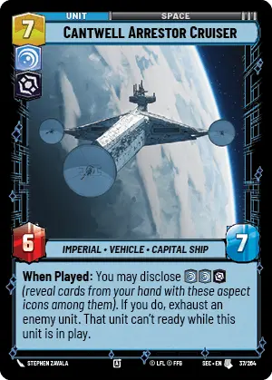 Star Wars Unlimited Secrets of Power Card 037