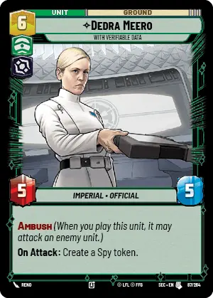 Star Wars Unlimited Secrets of Power Card 087