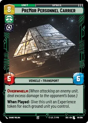 Star Wars Unlimited Secrets of Power Card 089