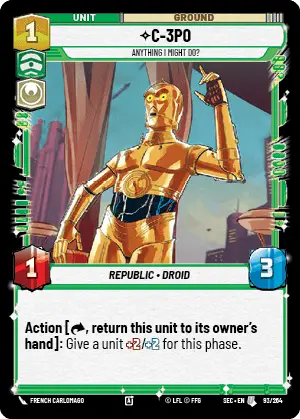 Star Wars Unlimited Secrets of Power Card 093