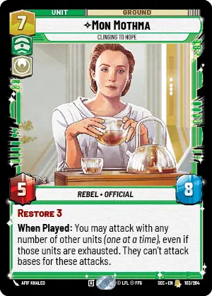 Star Wars Unlimited Secrets of Power Card 103